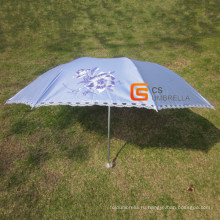 Pearlized ткань складной зонтик, зонтик патио (YSF302B)